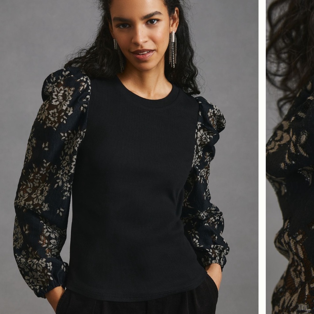 [Dolan] Puff Sleeve Top - NWOT